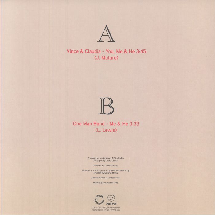 TAYLOR, Vincent/CLAUDIA/ONE MAN BAND - You Me & He