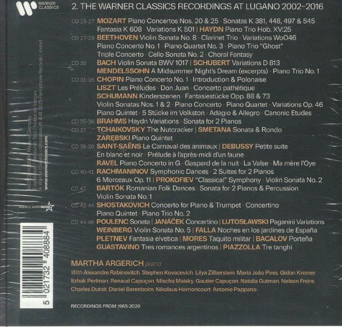 ARGERICH, Martha - The Warner Classics Edition