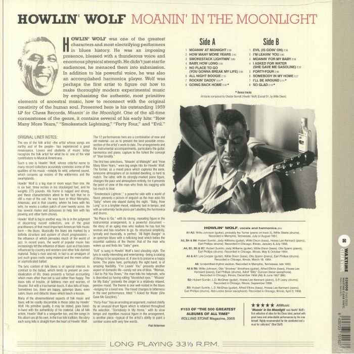 HOWLIN' WOLF - Moanin' In The Moonlight