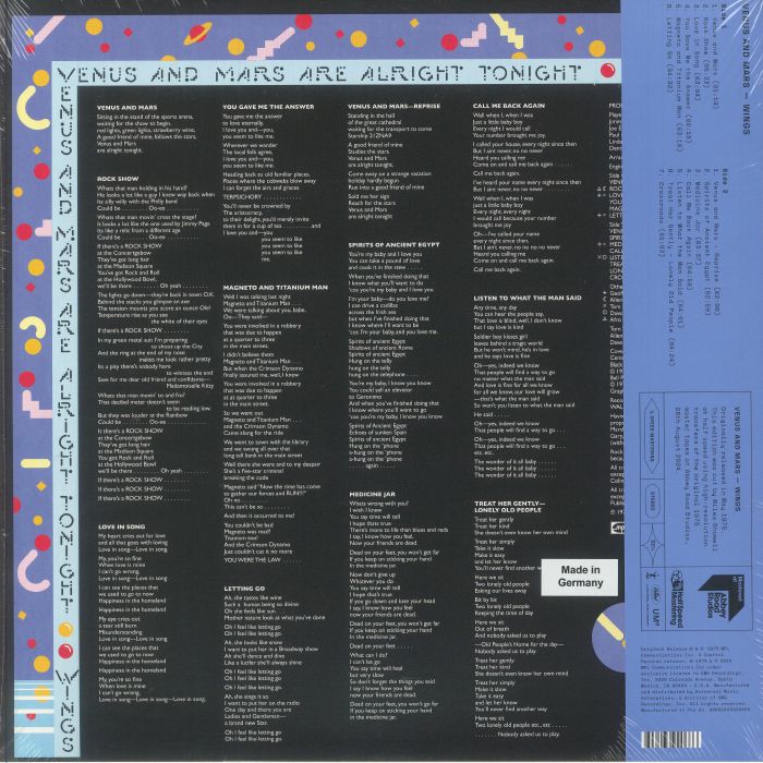 McCARTNEY, Paul & WINGS - Venus & Mars (half speed remastered)