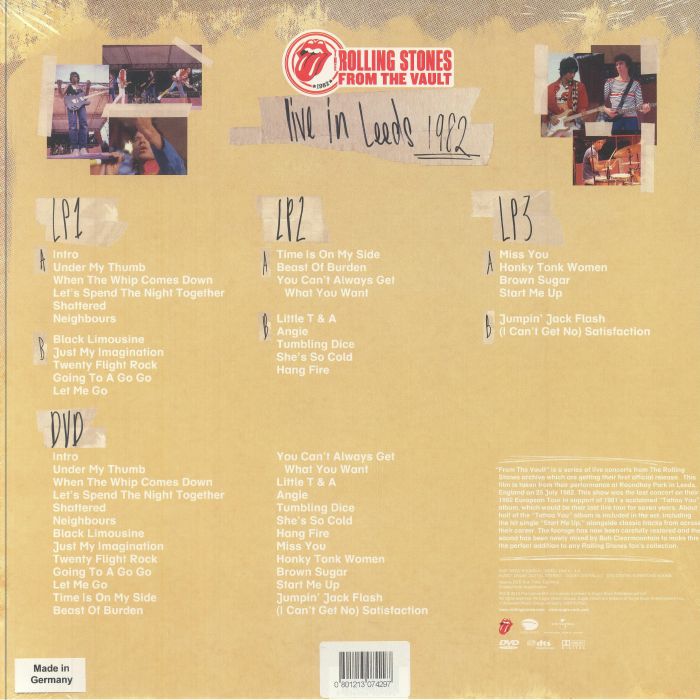 ROLLING STONES, The - From The Vault: Live In Leeds 1982