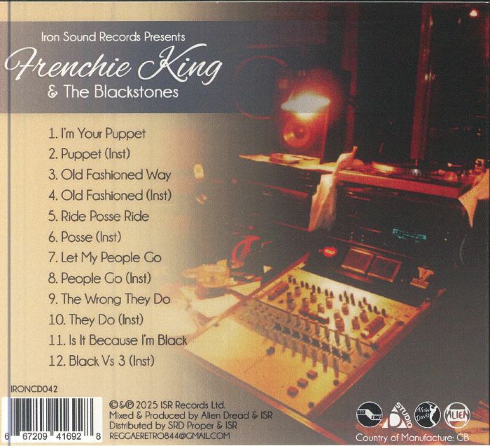 Frenchie KING/THE BLACKSTONES - Iron Sound Records Presents: Frenchie King & The Blackstones