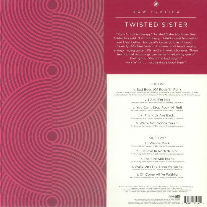 TWISTED SISTER - Now Playing
