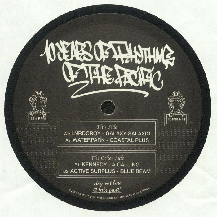 Lnrdcroy | Waterpark | Kennedy | Active Surplus – 10 Years Of Rhythms Of The Pacific Sampler vinyl cover