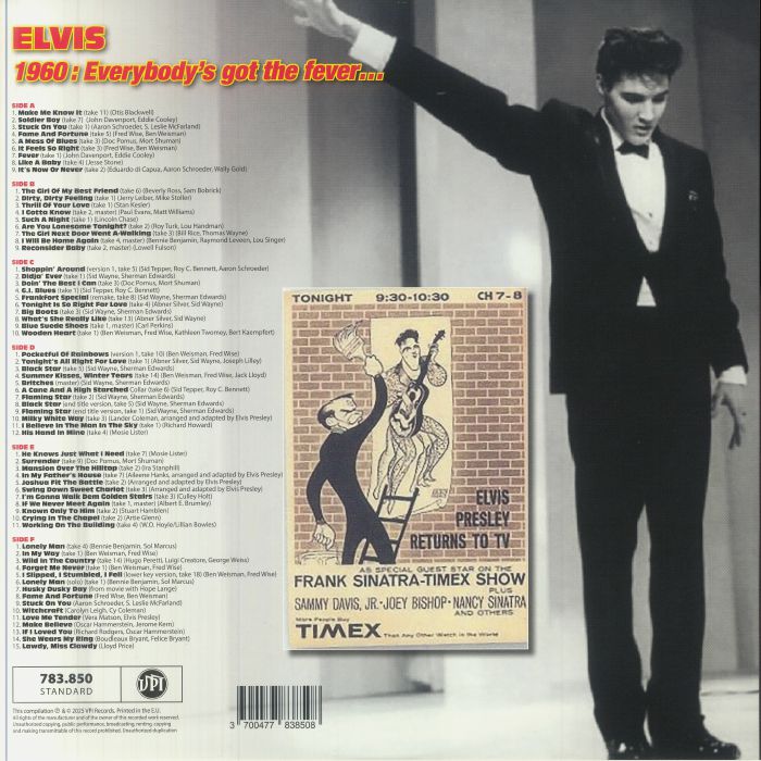 Elvis PRESLEY - Elvis 1960: Everybody's Got The Fever