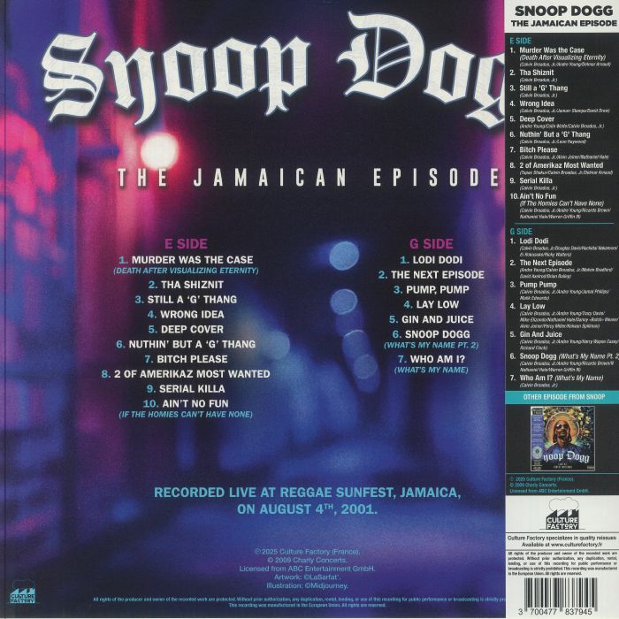 Snoop Dogg The Jamaican Episode LP (Purple Vinyl)