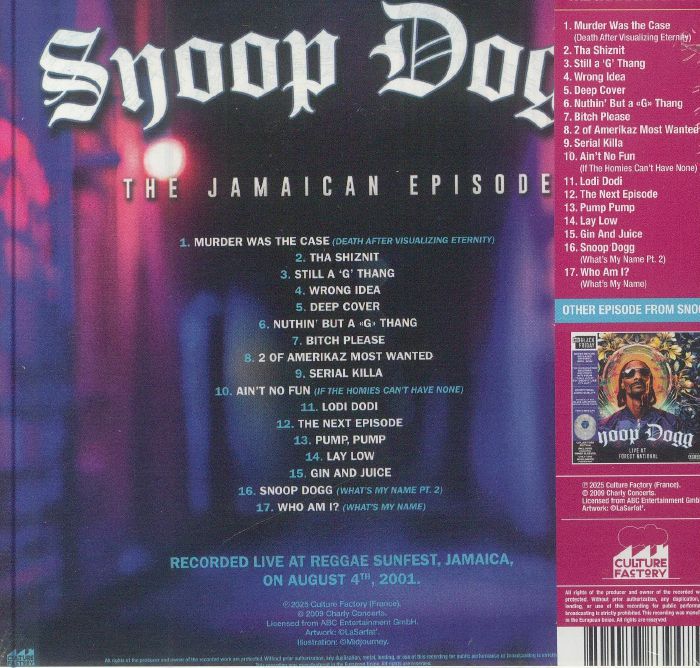 SNOOP DOGG - The Jamaican Episode (Record Store Day RSD 2025)