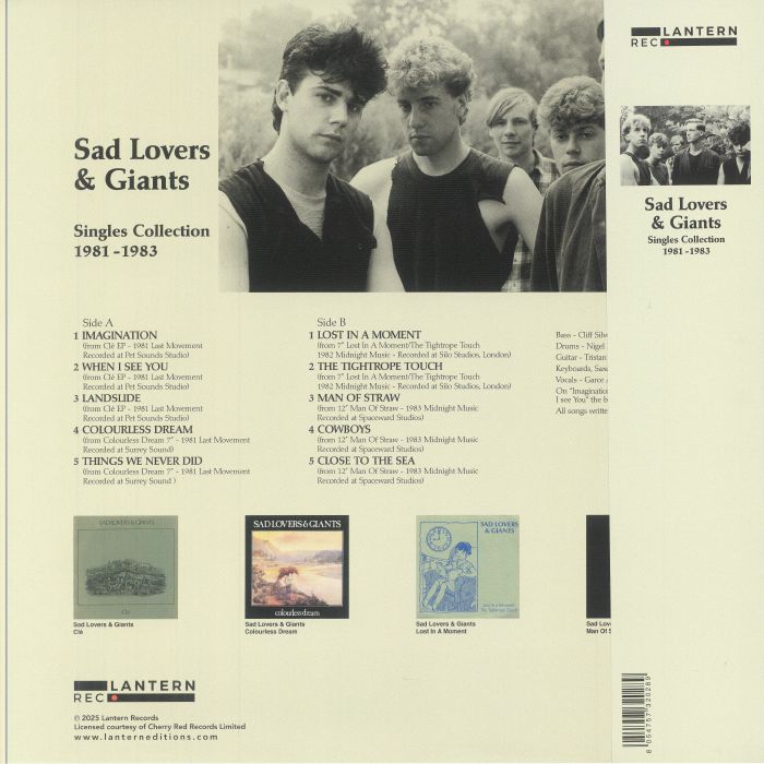 SAD LOVERS & GIANTS - Singles Collection 1981-1983 (Record Store Day RSD 2025)