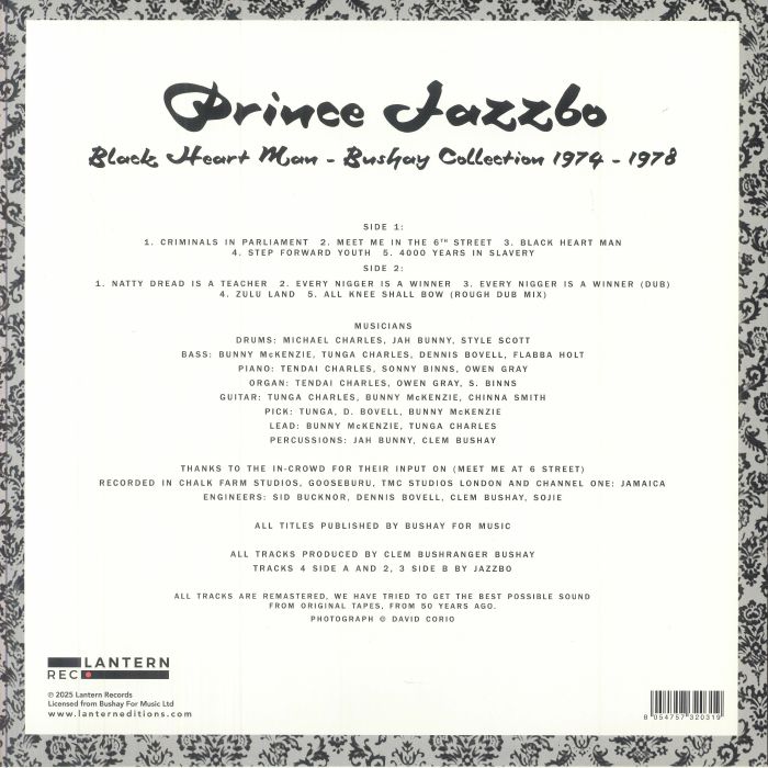 PRINCE JAZZBO - Black Heart Man: Bushay Collection 1974-1979