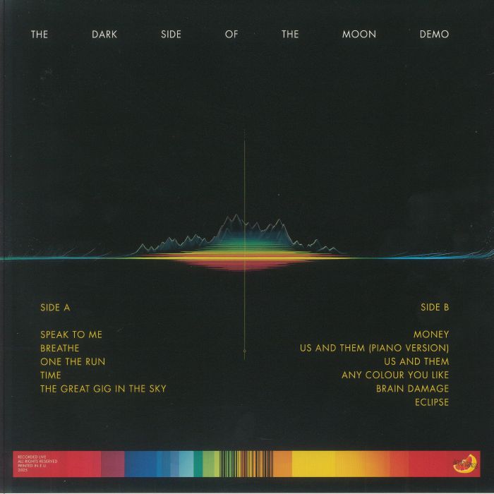 PINK FLOYD - The Dark Side Of The Moon Demo