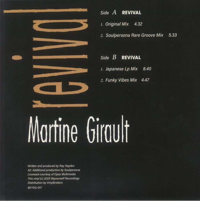 GIRAULT, Martine - Revival (reissue)