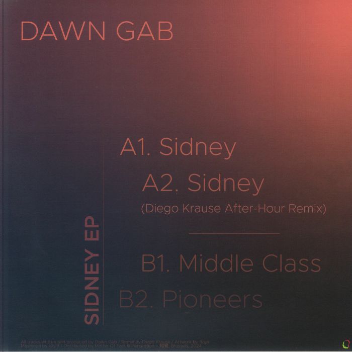 GAB, Dawn - Sidney EP