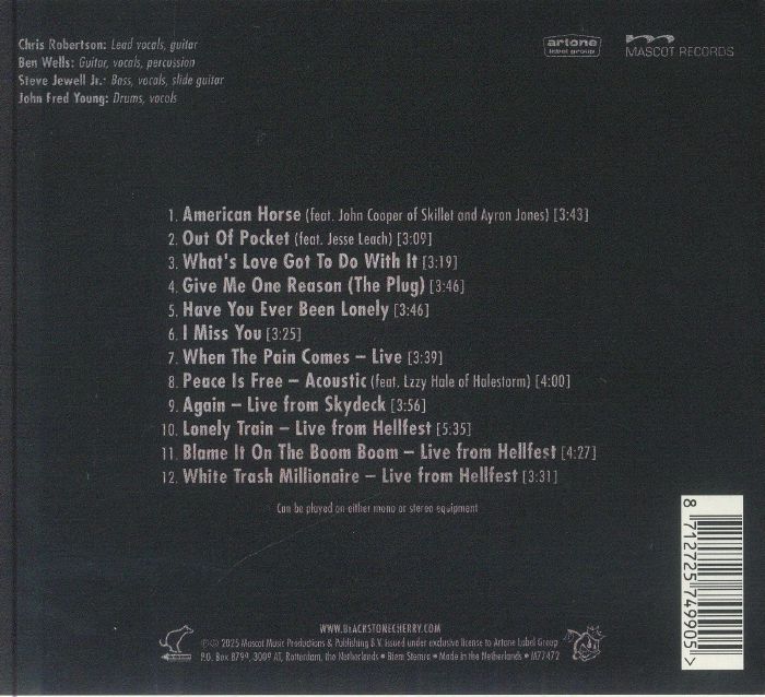 BLACK STONE CHERRY - This Is Black Stone Cherry's RSD Album The Band Really Likes It (Record Store Day RSD 2025)
