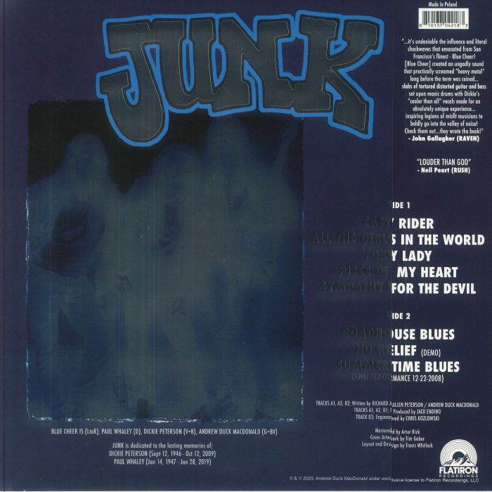 BLUE CHEER - Junk (Record Store Day RSD 2025)