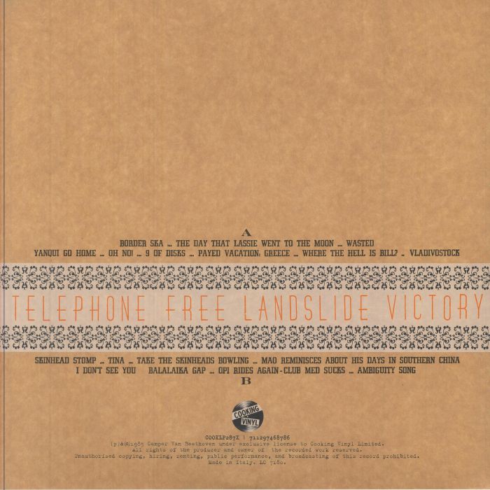 CAMPER VAN BEETHOVEN - Telephone Free Landslide Victory (Record Store Day RSD 2025)