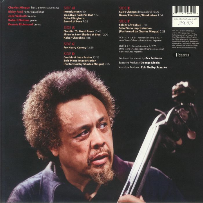 MINGUS, Charles - In Argentina: The Buenos Aires Concerts (Record Store Day RSD 2025)