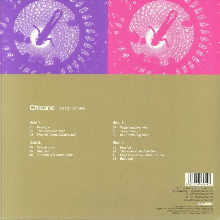 CHICANE - Trampolines (Record Store Day RSD 2025)