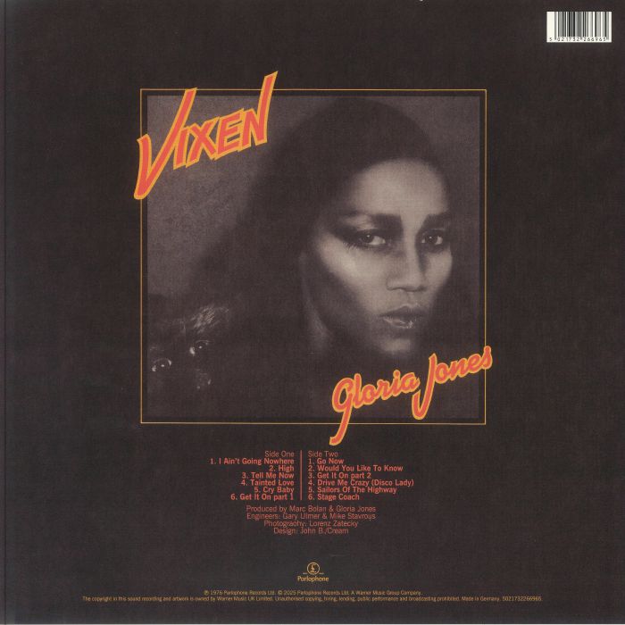 Gloria Jones - Vixen, RSD 2025 Vinyl LP