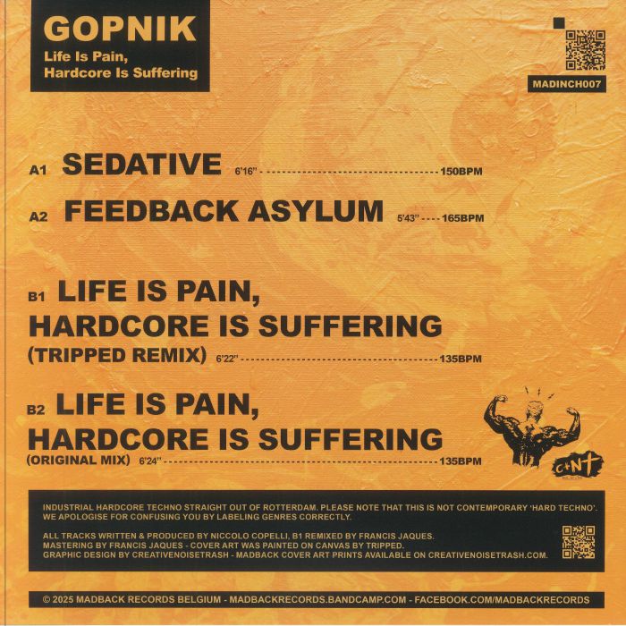 GOPNIK - Life Is Pain Hardcore Is Suffering