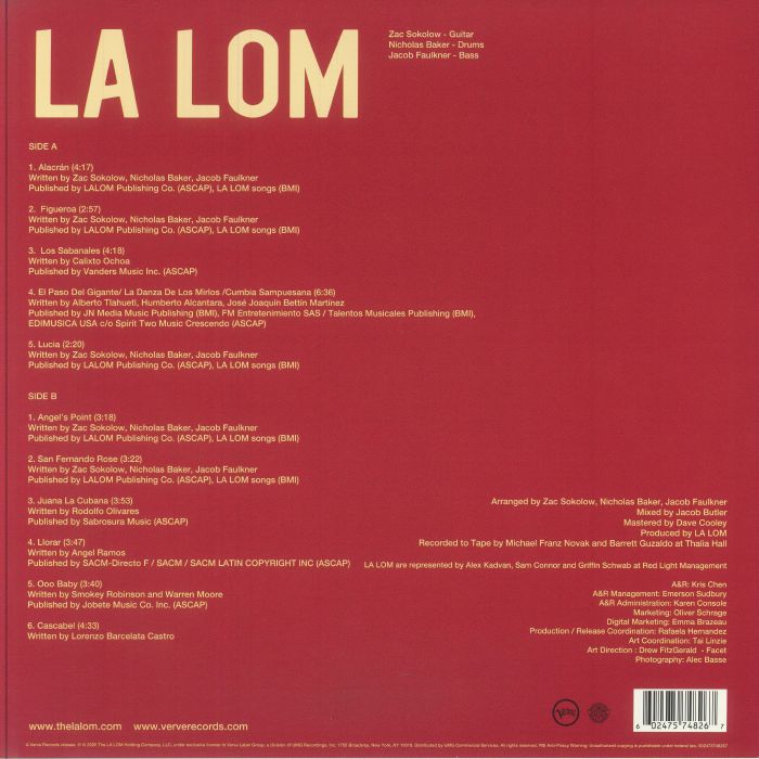 LA LOM - Live At Thalia Hall (Record Store Day RSD 2025)
