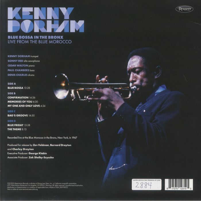 DORHAM, Kenny - Blue Bossa In The Bronx: Live From The Blue Morocco (Record Store Day RSD 2025)
