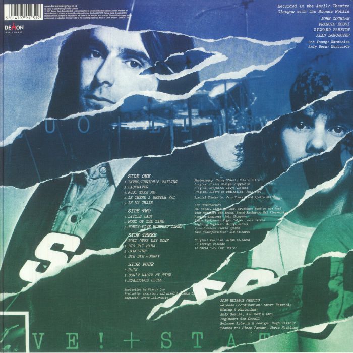 STATUS QUO - Live: Glasgow Apollo 27th October 1976 (Record Store Day RSD 2025)