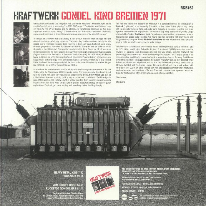 KRAFTWERK - Gondel Kino Bremen 1971