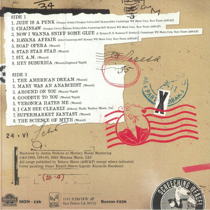 SCREECHING WEASEL - Kill The Musicians Vol 2 (reissue)