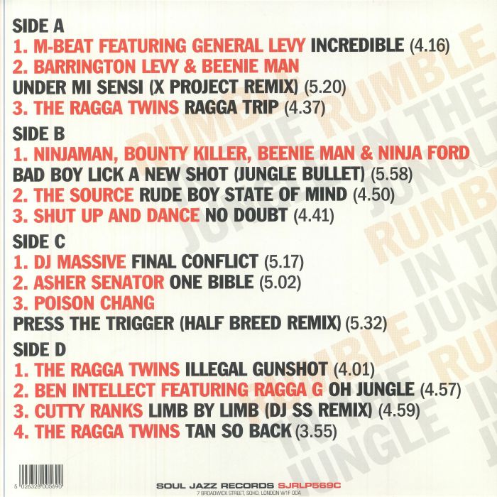 VARIOUS - Rumble In The Jungle (18th Anniversary Edition) (Record Store Day RSD 2025)