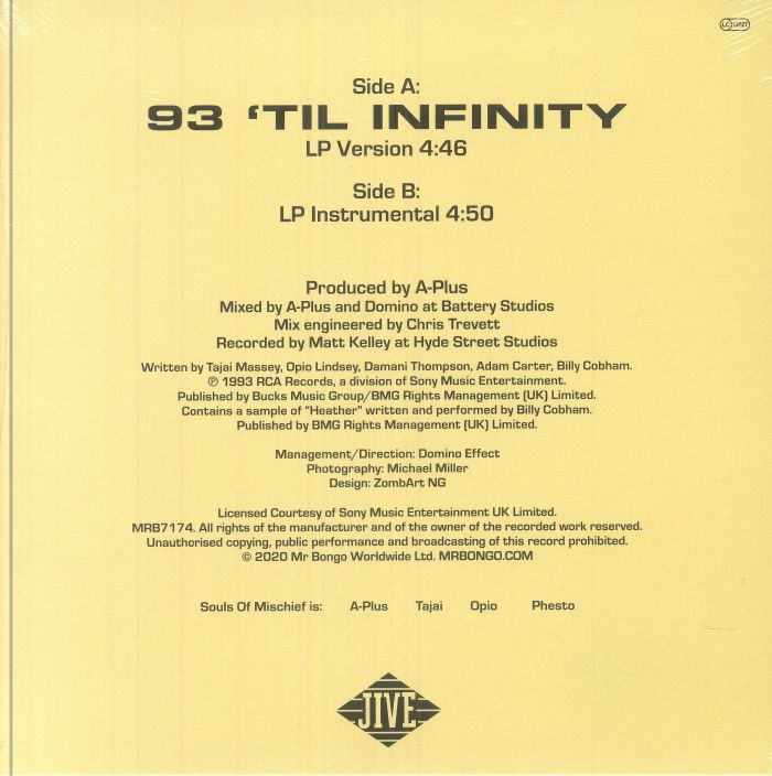 SOULS OF MISCHIEF - 93 'Til Infinity (reissue)