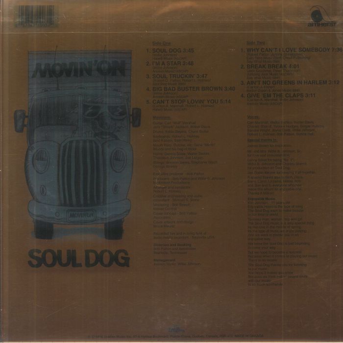 SOUL DOG - Movin On (Record Store Day RSD 2025)