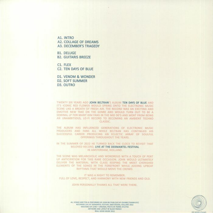 John BELTRAN - Ten Days Of Blue (Live At Dekmantel) (B-STOCK