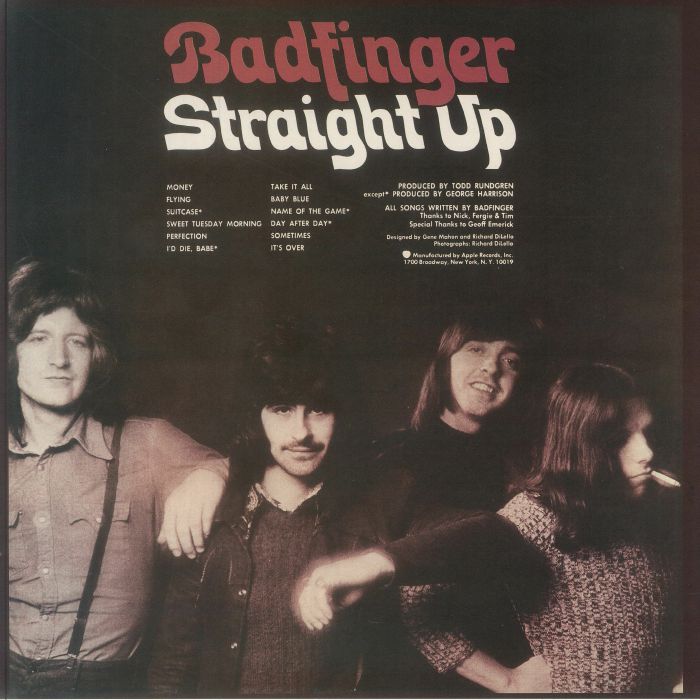 BADFINGER - Straight Up (reissue) Vinyl at Juno Records.