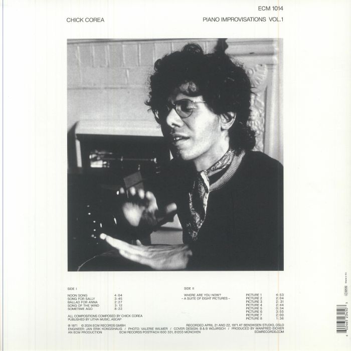 COREA, Chick - Piano Improvisations Vol 1 (reissue)