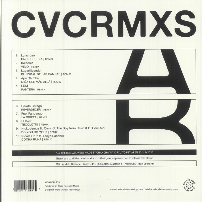 CHANCHA VIA CIRCUITO - Remixes