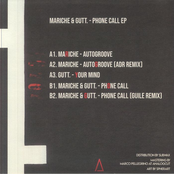 MARICHE/GUTT - Phone Call EP