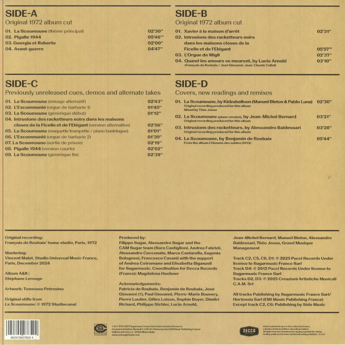 Francois DE ROUBAIX - La Scoumoune (Soundtrack) Vinyl at