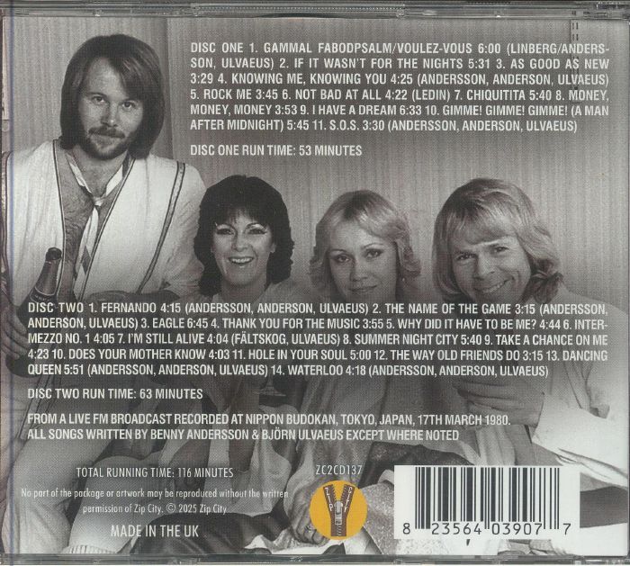 ABBA - Budokan: The Classic 1980 Broadcast