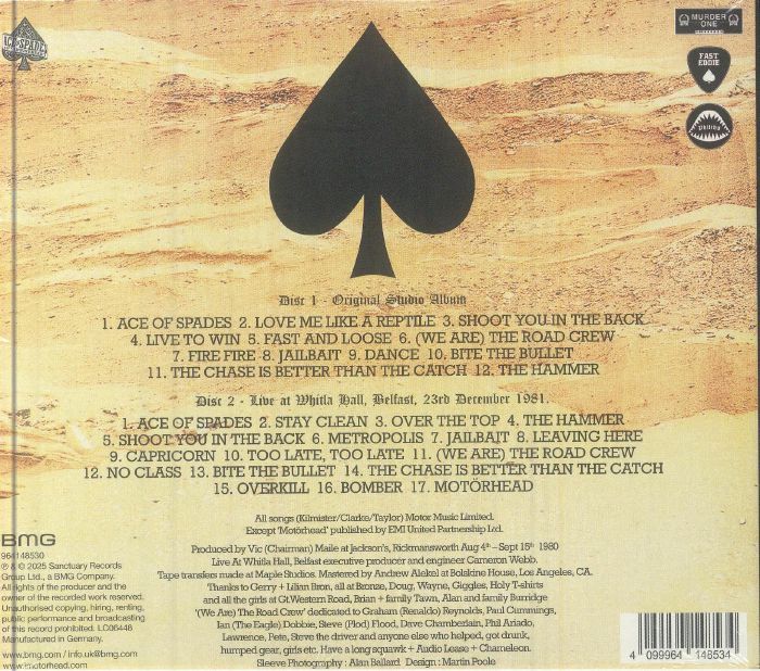 MOTORHEAD - Ace Of Spades (Deluxe Edition) (remastered)