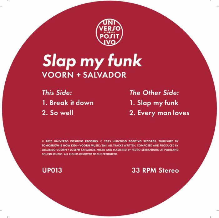 VOORN, Orlando/JOSEPH SALVADOR - Slap My Funk