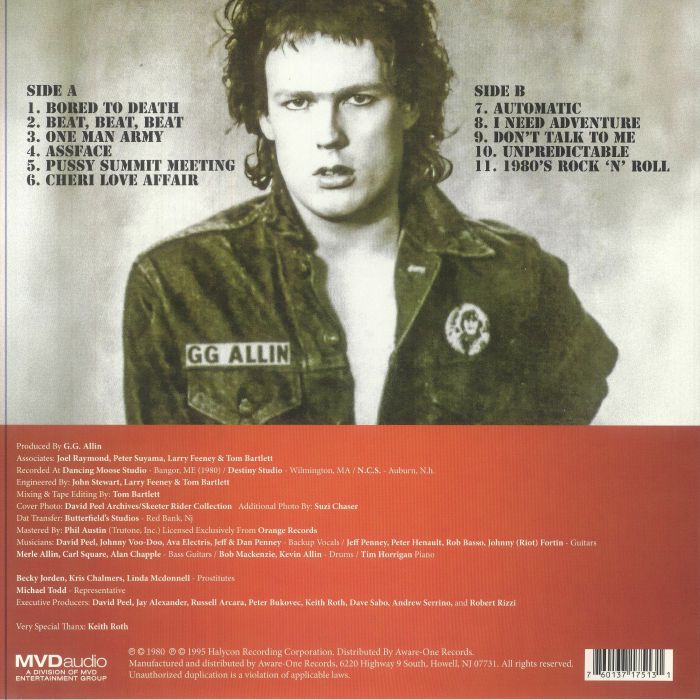 ALLIN, GG - Always Was Is & Always Shall Be (reissue)