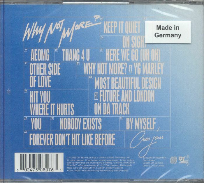 JONES, Coco - Why Not More