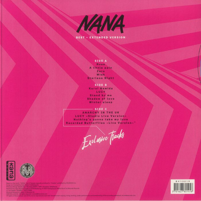VARIOUS - Nana Best (Soundtrack) (Extended Edition) Vinyl at