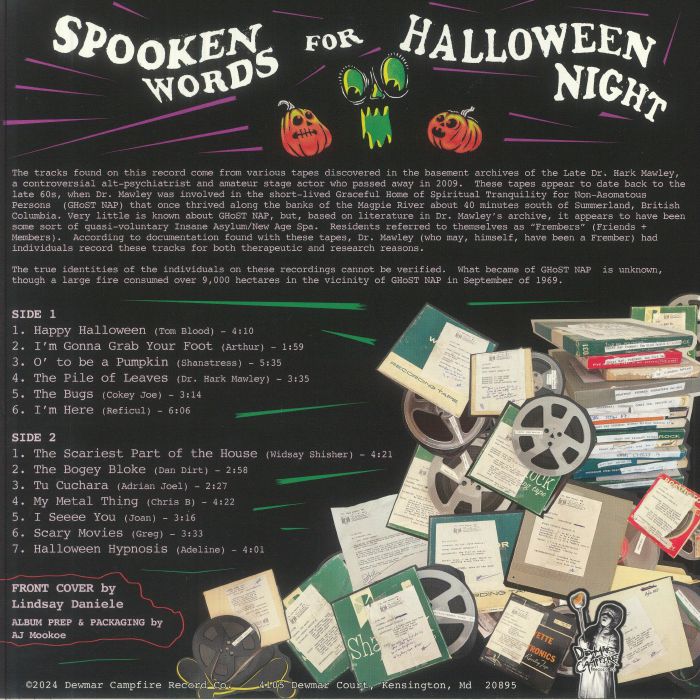 VARIOUS - Spooken Words For Halloween Night