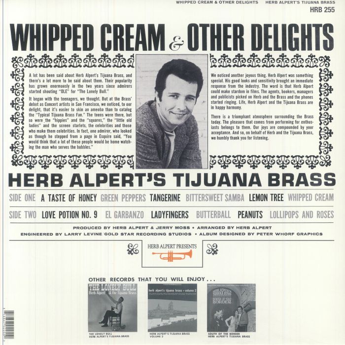 HERB ALPERT'S TIJUANA BRASS - Whipped Cream & Other Delights (60th Anniversary Edition) (remastered)