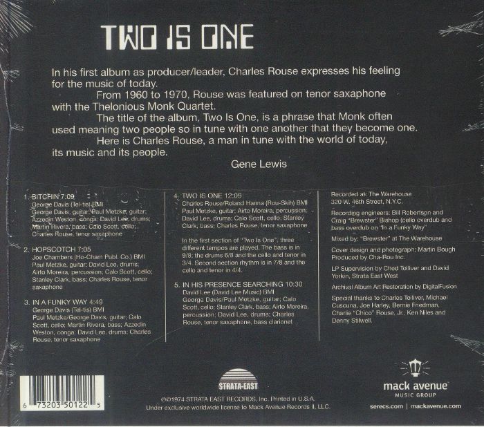 ROUSE, Charlie - Two Is One (reissue)