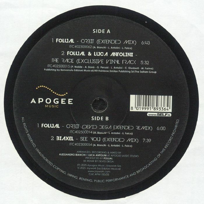 FOLUAL/BIAXEL - Apogee Music #002