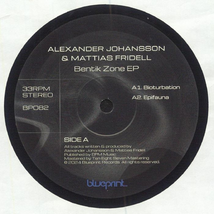 Alexander Johansson | Mattias Fridell – Bentik Zone EP vinyl cover