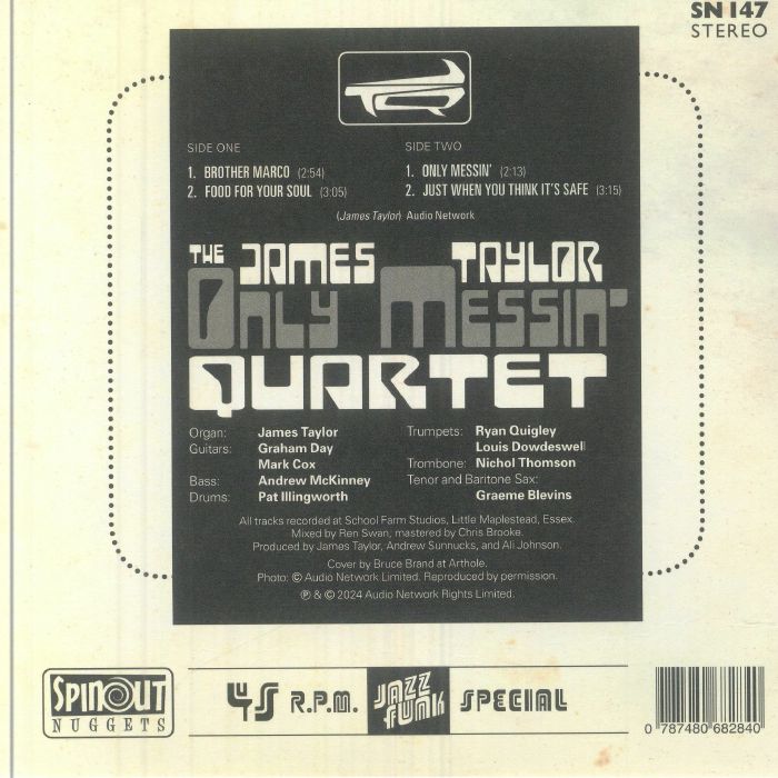 JAMES TAYLOR QUARTET - Only Messin'