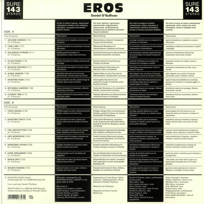 O'SULLIVAN, Daniel - Eros